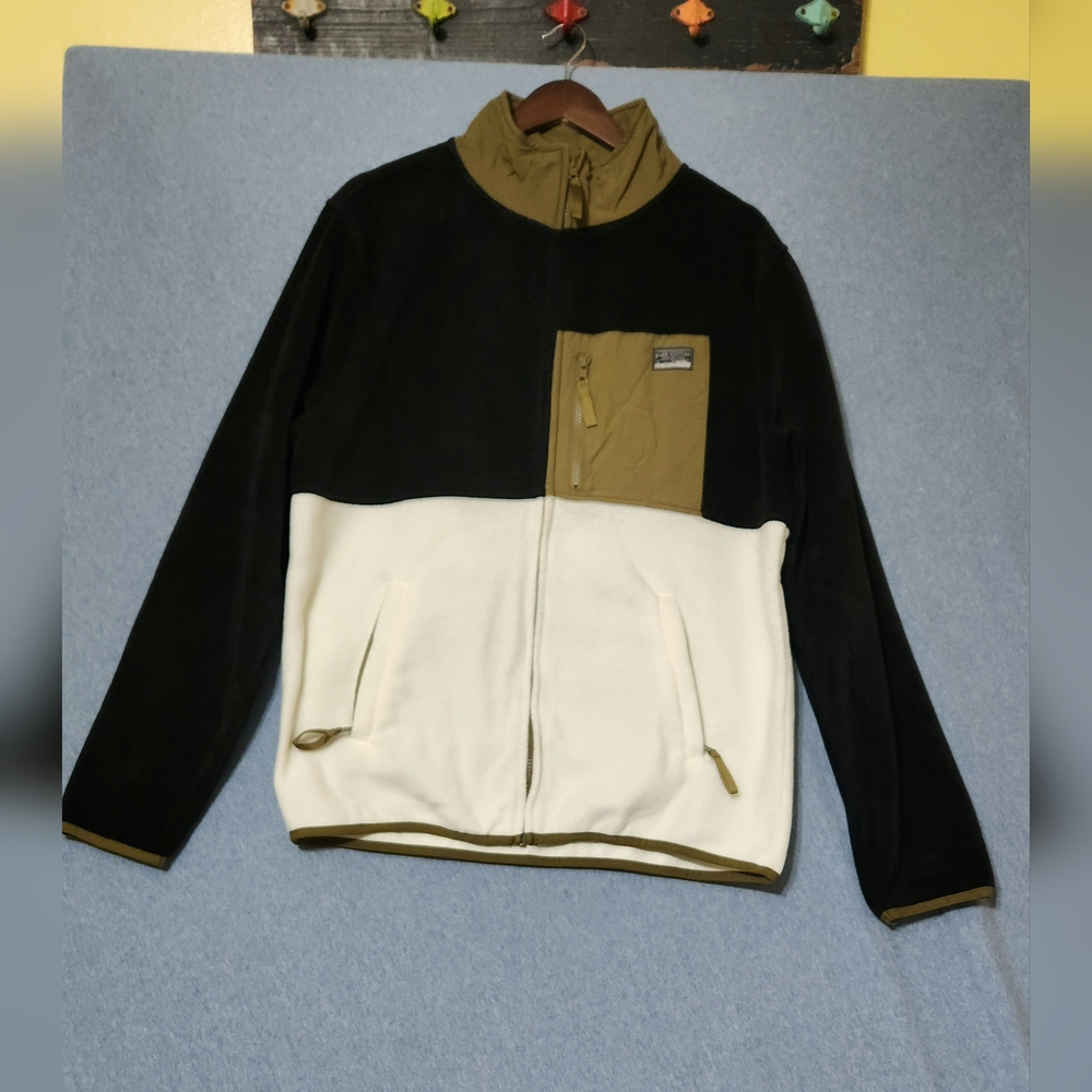 Free Nature NYC colorblock full zip fleece jacket. Size medium